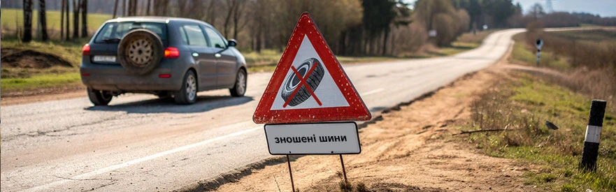 Штрафи за зношені шини в Україні — що змінилося в 2025